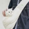 羽絨棉斜紋寵物挎包