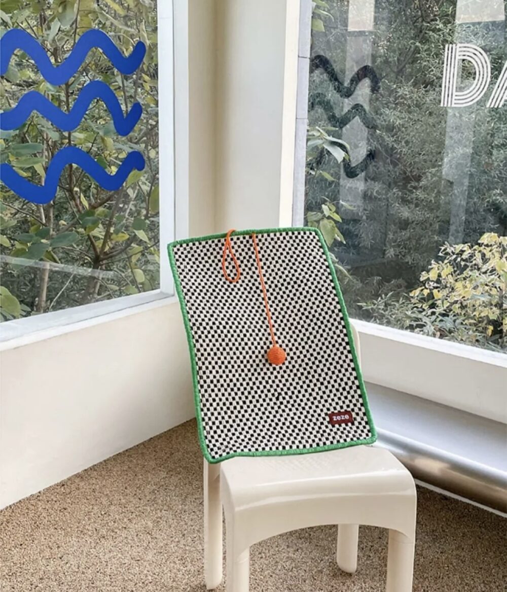 棋盤網格貓抓墊