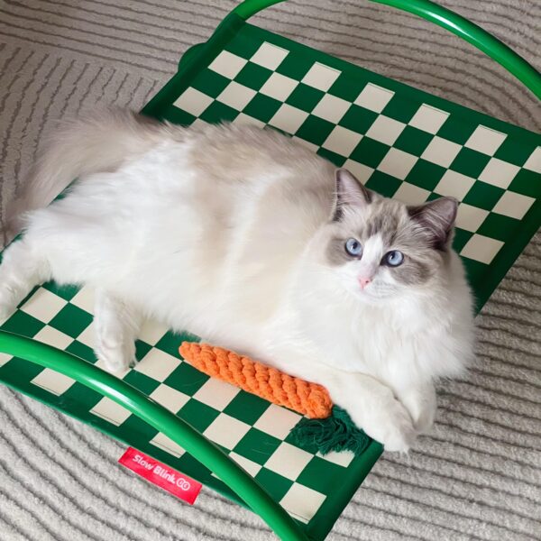 孟菲斯棋盤格寵物行軍床