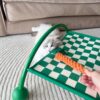 孟菲斯棋盤格寵物行軍床